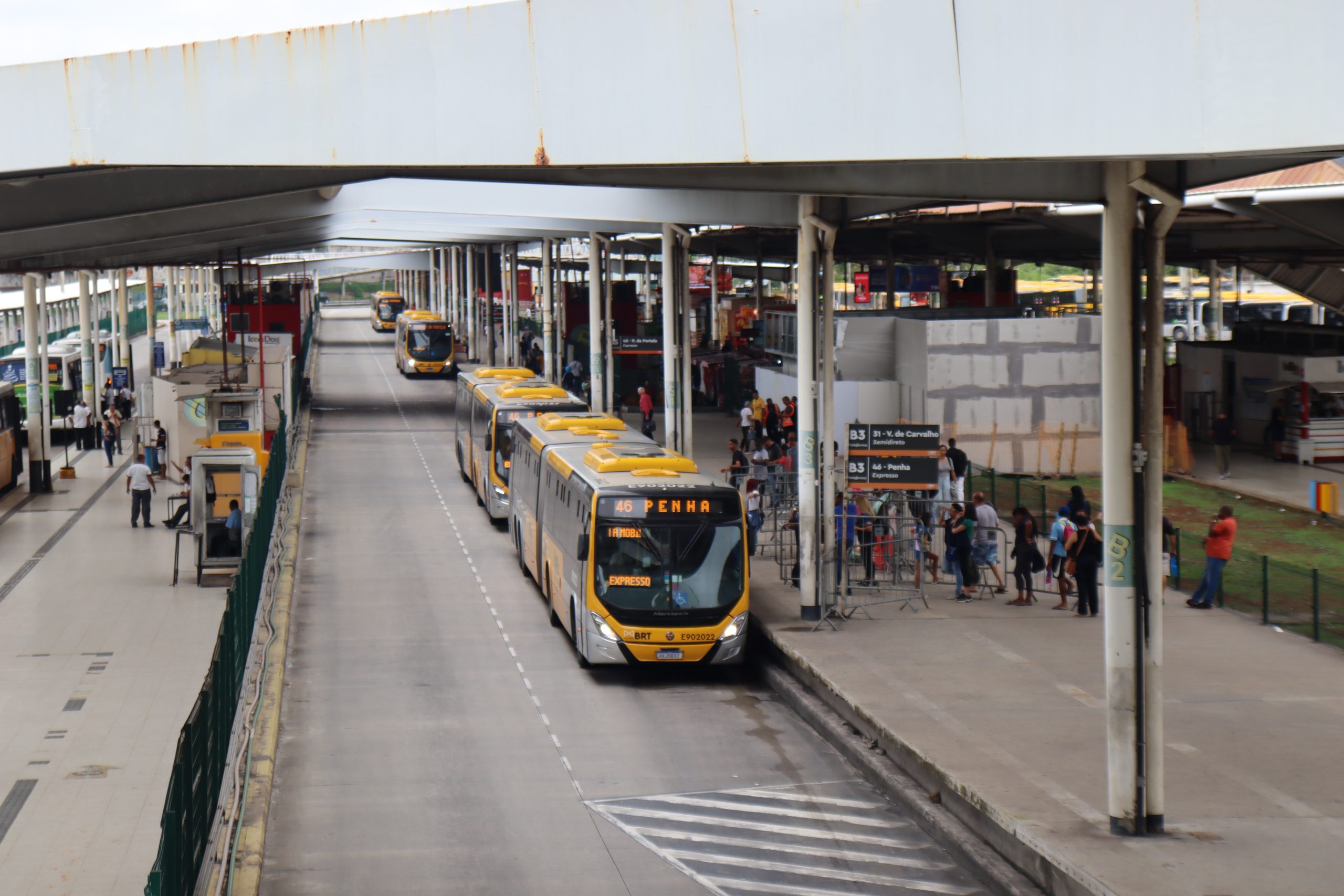Imagem de Plataforma no Terminal Alvorada, Rio de Janeiro do sistema BRT.